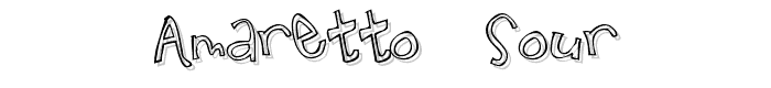 Amaretto  Sour font
